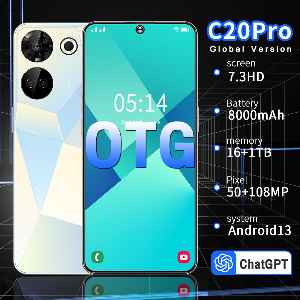 2023 New C20 pro tecno camon 19 pro cellphones poco x4 pro realme mobile phone 4g tecno phones celulares 3G&4G smartphone